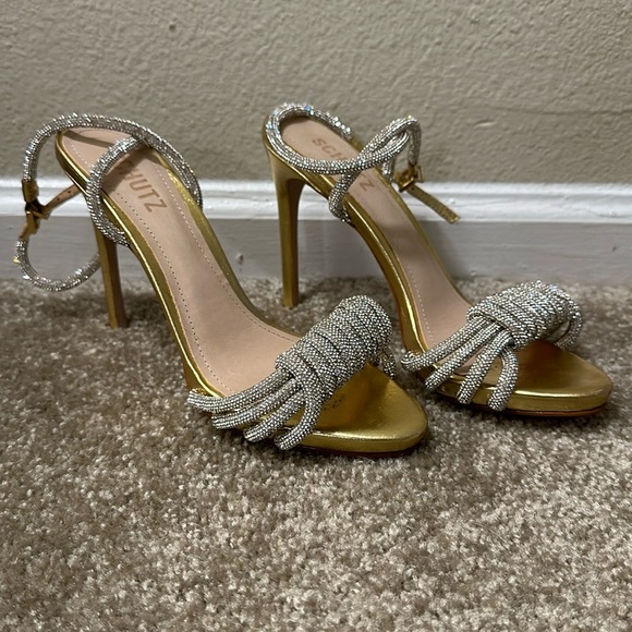 SCHUTZ Shoes - Schutz Jewel heeled sandal size 6 worn for ONE PHOTO